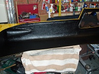 Side pod painted inside Side pod painted inside